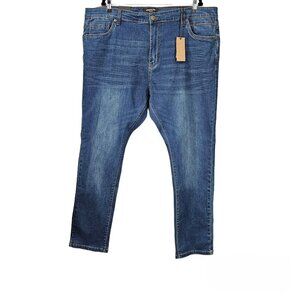 Kenneth Cole Denim Tapered Fit Blue Jeans